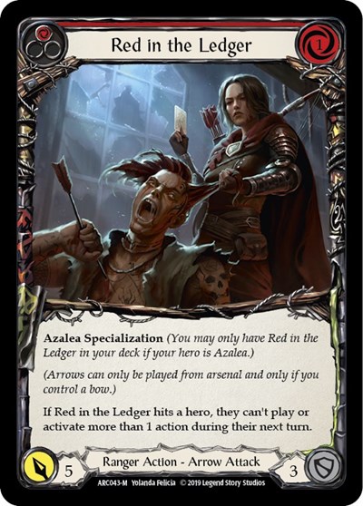 Red in the Ledger Arcane Rising card price