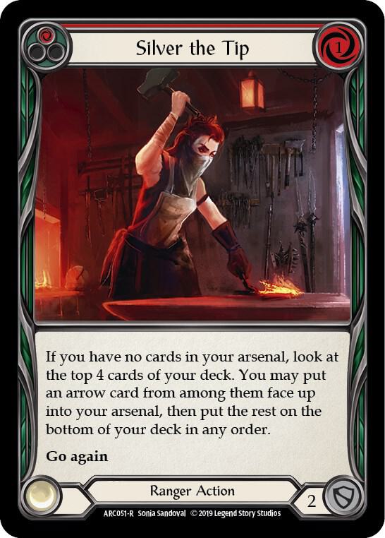 Silver the Tip (Red) - Arcane Rising - Flesh and Blood TCG