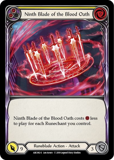 Ninth Blade of the Blood Oath Arcane Rising card price