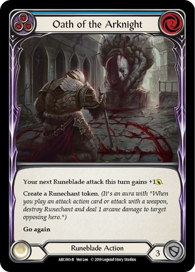 Oath of the Arknight (Blue) Arcane Rising card price