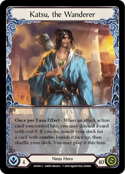 Katsu, the Wanderer Hero Deck: Katsu Common Flesh and Blood card — value and price