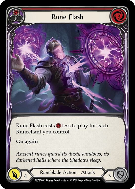 Rune Flash (Red) - Arcane Rising - Flesh and Blood TCG - TCGplayer.com
