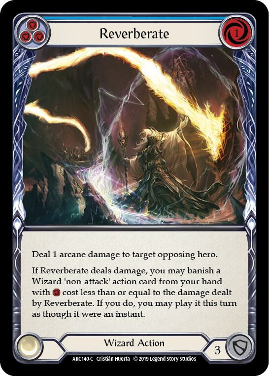 Reverberate (Blue) - Arcane Rising - Flesh and Blood TCG