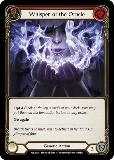 Whisper of the Oracle (Red) Arcane Rising card price
