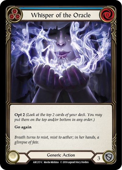 Whisper of the Oracle (Blue) Arcane Rising card price