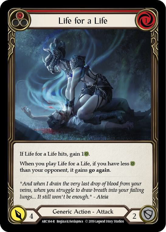 Life for a Life (Red) - Arcane Rising - Flesh and Blood TCG