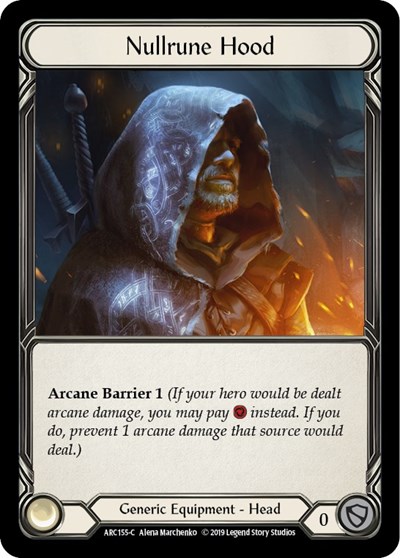 Nullrune Hood Arcane Rising card price