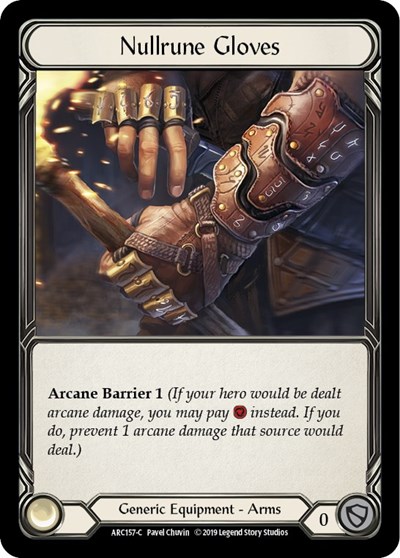 Nullrune Gloves Arcane Rising card price