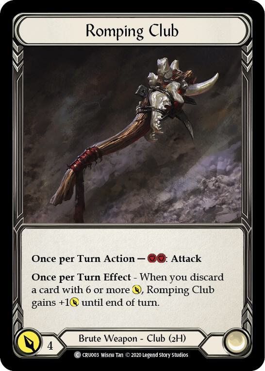 Romping Club - Crucible of War - Flesh and Blood TCG - TCGplayer.com