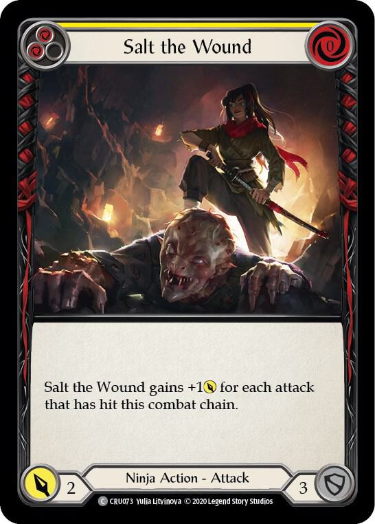 3日のみセール！Flesh and Blood 流血の繊維 Salt the Wound - Crucible of War - Flesh and Blood TCG - TCGplayer.com