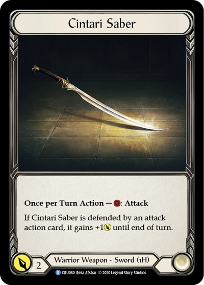 Cintari Saber (Reverse) Crucible of War card price