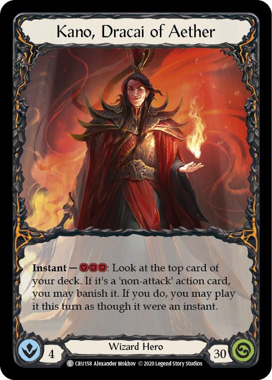 Kano, Dracai of Aether - Crucible of War - Flesh and Blood TCG