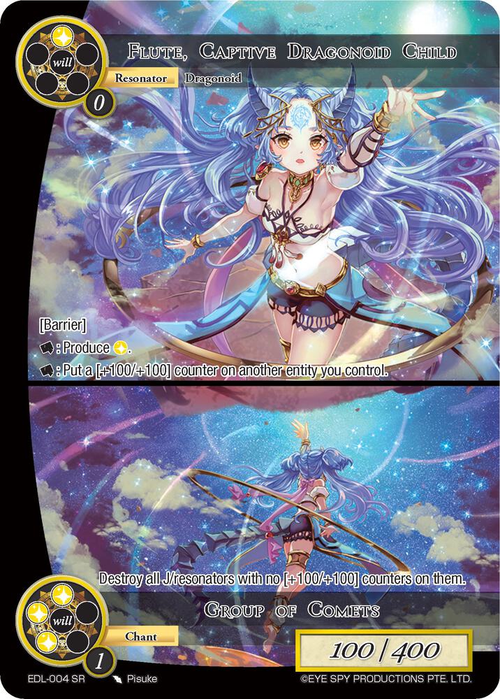 Flute, Captive Dragonoid Child // Group of Comets