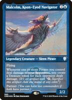 Malcolm, Keen-Eyed Navigator (Foil Etched) - Commander Legends