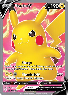 Pikachu V (Full Art) - SWSH04: Vivid Voltage - Pokemon