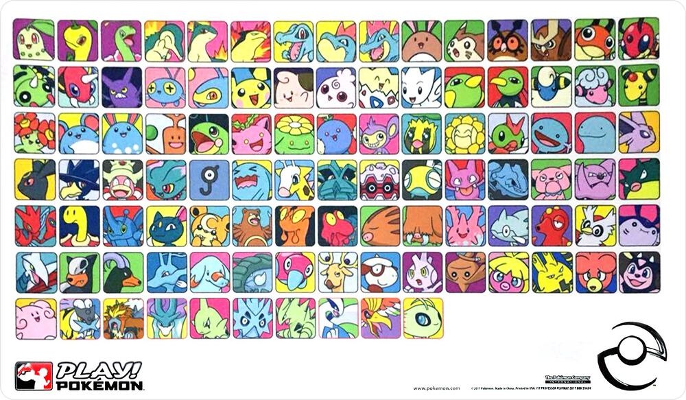 Play! Pokemon Professor Program Johto Playmat - White - Pokemon