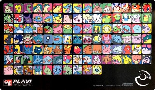Play! Pokemon Professor Program Johto Playmat - Black - Pokemon