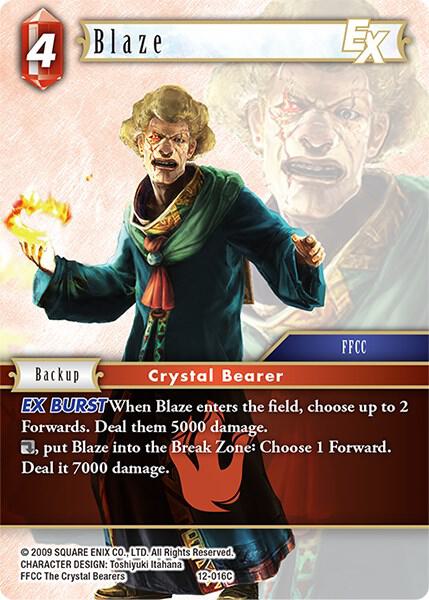 Blaze EX (Opus XII) — Final Fantasy TCG card