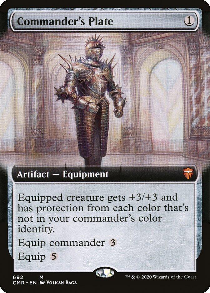 Commander’s Plate - マジック：ザ・ギャザリング Commander's Plate (Extended Art) - Commander Legends - Magic: The