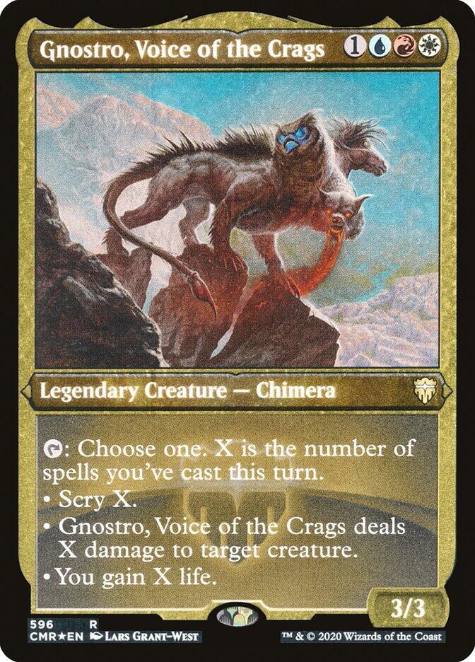 Gnostro, Voice of the Crags (Foil Etched) - Commander Legends