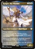 Kangee, Sky Warden (Foil Etched) - Commander Legends - Magic: The