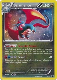 Salamence - 8/20 (Cosmos Holo) #008/020 from Blister Exclusives Pokemon card image