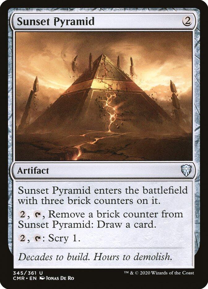 Sunset Pyramid 345 card