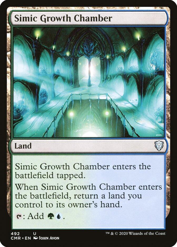 シミックの成長室/Simic Growth Chamber foil４枚セット Simic Growth Chamber - Commander Legends - Magic: The Gathering