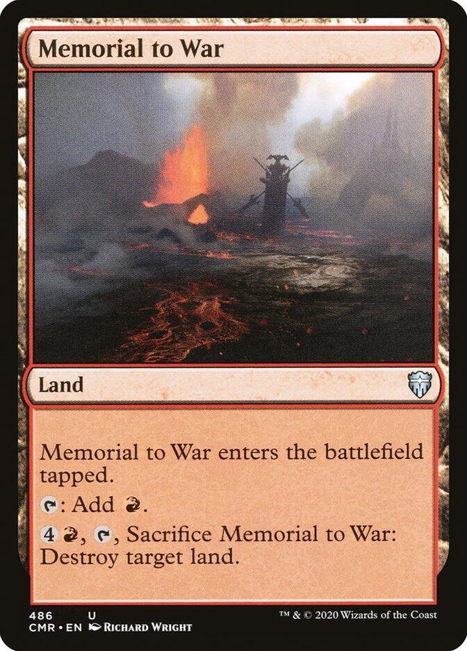 Memorial to War 486 card