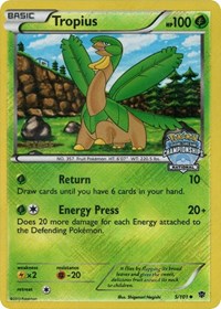 Tropius - 5/101 (National Championships) [Staff] #005/101 from League & Championship Cards Pokemon card image
