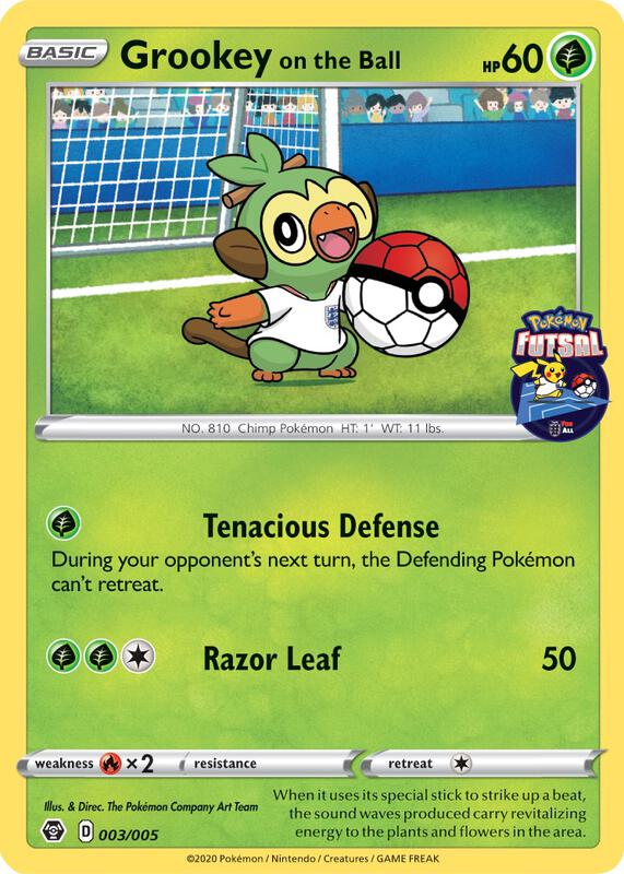 Grookey on the Ball - 003/005 (Pokemon Futsal) 003/005 from Miscellaneous Cards & Products