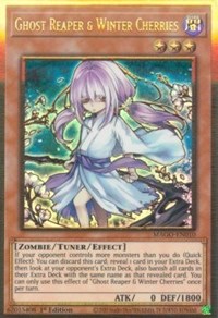 Ghost Reaper /& Winter Cherries - MAGO-EN010 Premium Gold Rare 1st YuGiOh alt