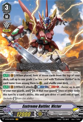 Exxtreme Battler, Victor - V-BT11: Storm of the Blue Cavalry