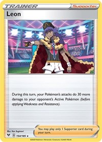 Leon #154/185 from Deck Exclusives Pokemon card image