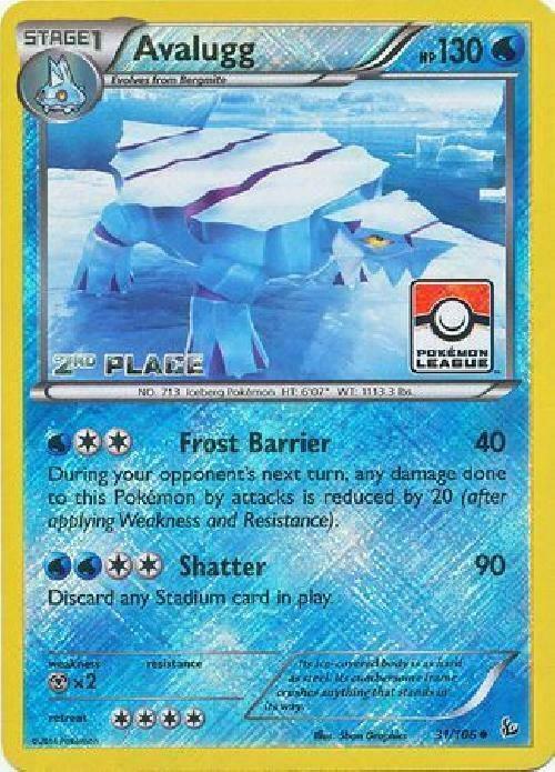 Avalugg - 31/106 (Pokemon League) [2nd Place] 031/106 from League & Championship Cards