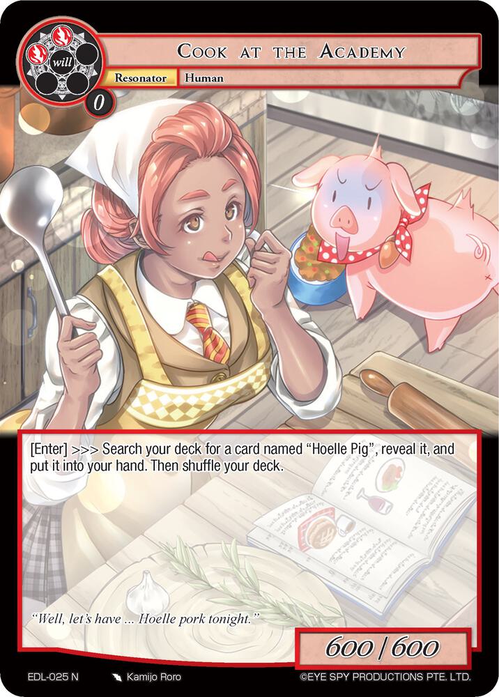 Cook at the Academy
