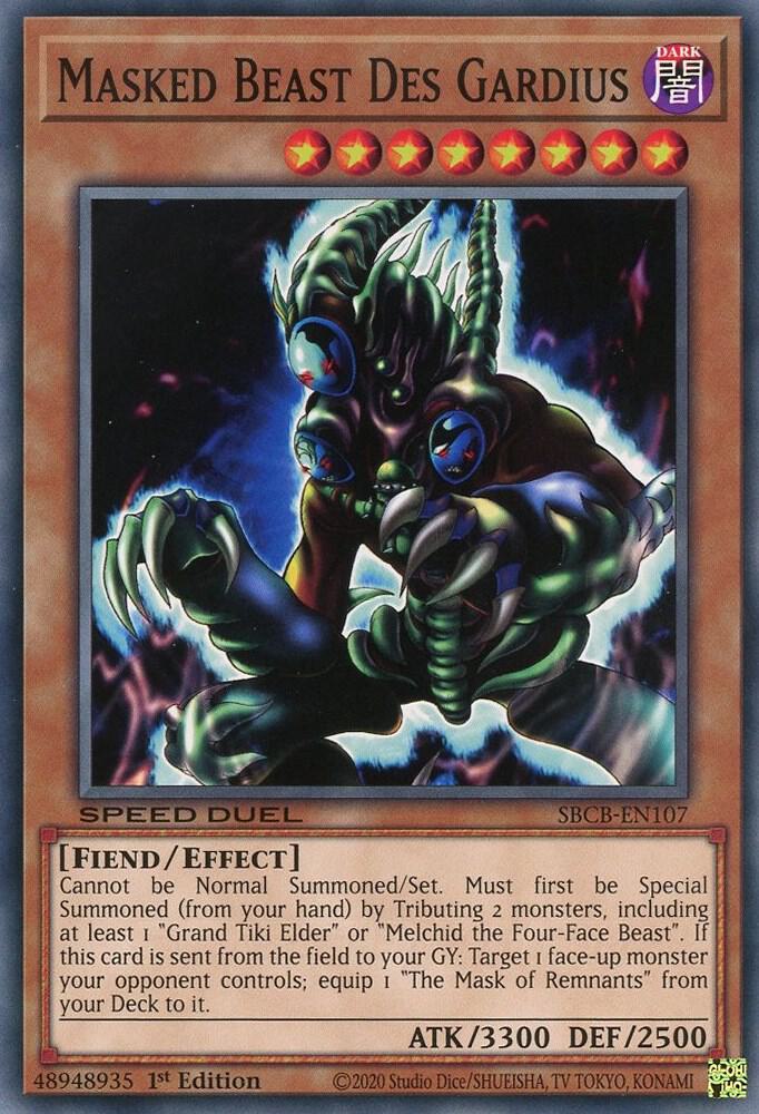 Masked Beast Des Gardius - Speed Duel: Battle City Box - YuGiOh