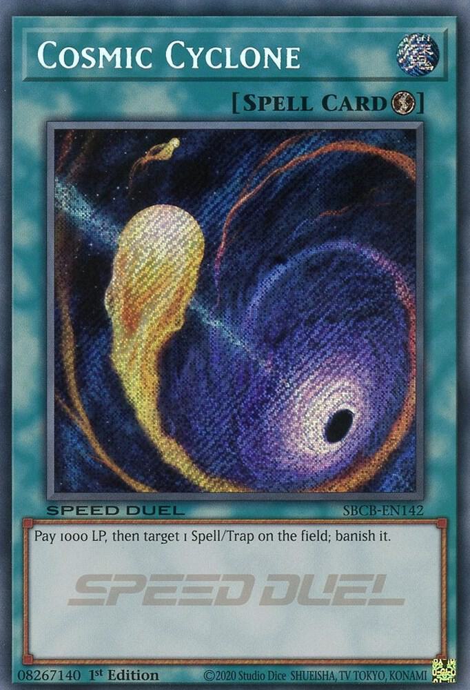 Cosmic Cyclone (Secret) - Speed Duel: Battle City Box - YuGiOh Cosmic Cyclone (Secret) - Speed Duel: Battle City Box - YuGiOh
