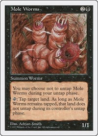 Mole Worms - Fifth Edition - Magic: The Gathering card
