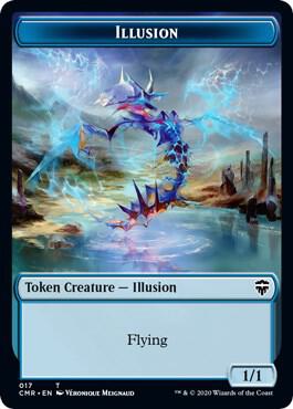 Illusion // Saproling Double-Sided Token 17 // 22 card