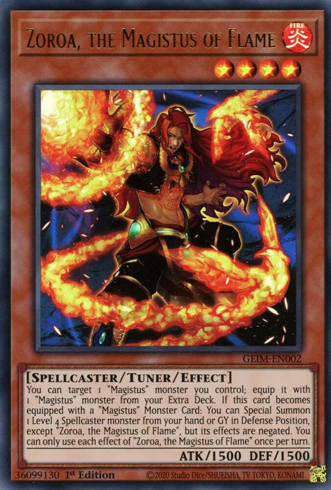 Zoroa, the Magistus of Flame - Genesis Impact - YuGiOh - TCGplayer.com
