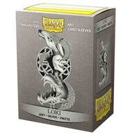 Dragon Shield Limited Edition Viking Theme Silver Matte Art Sleeves - Loki  (100-Pack)