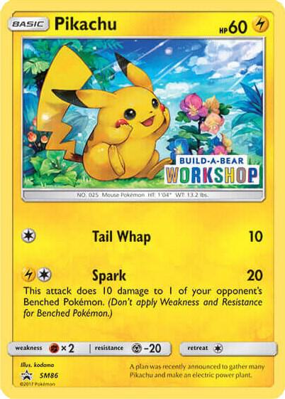 Pikachu - SM86 (Build-A-Bear Workshop Exclusive) SM86 from Miscellaneous Cards & Products