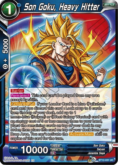 Son Goku, Heavy Hitter