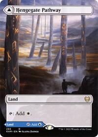 Hengegate Pathway (Borderless) - Kaldheim - Magic: The Gathering card