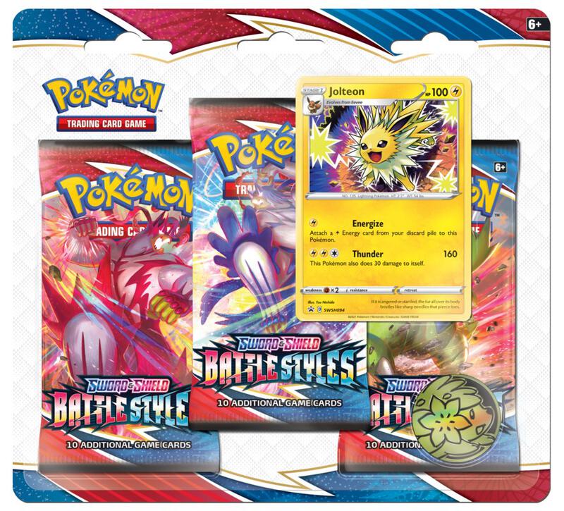 Pokémon TCG: Sword & Shield-Brilliant Stars 3 Booster Packs Coin And Glaceon Promo Card