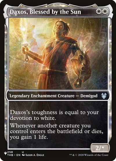 Daxos Blessed by the Sun Showcase