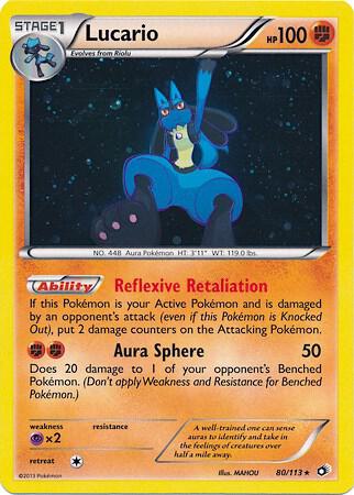 Lucario - 80/113 (Cosmos Holo) 080/113 from Miscellaneous Cards & Products