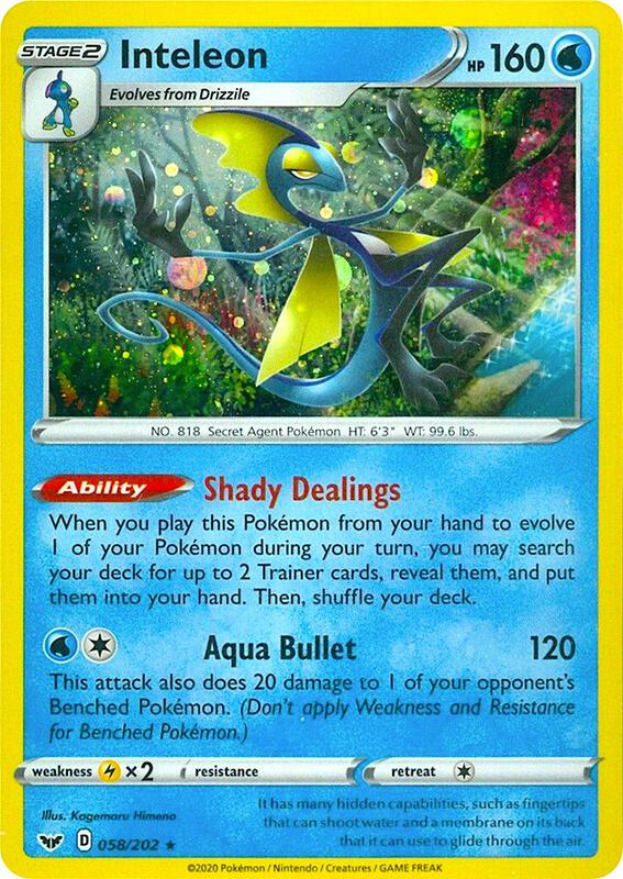 Inteleon - 058/202 (Cosmos Holo) 058/202 from Miscellaneous Cards & Products