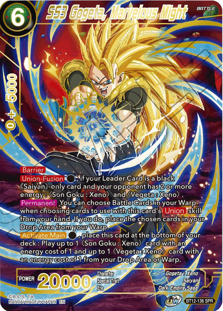 SS3 Gogeta, Marvelous Might (SPR) - Vicious Rejuvenation - Dragon